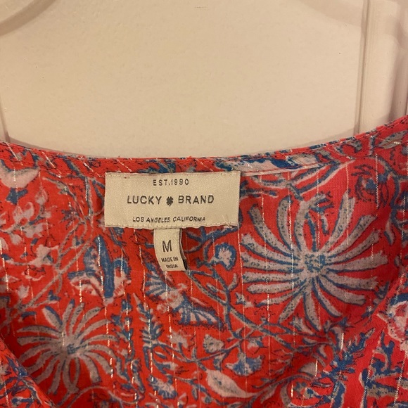 Pretty Lucky Brand cold shoulder top: M - Picture 3 of 7